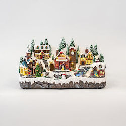 Eurolamp Illuminated Christmas Decorative Village with Music and Motion 43x24x20cm