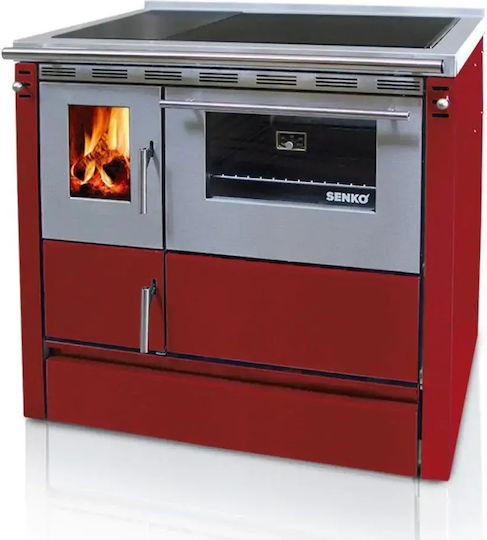 Senko SG-90 Metalic Cuptor pe lemne cu cuptor 7.5kW Bej