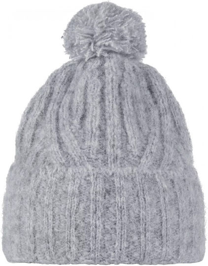 Beanie Unisex Σκούφος Πλεκτός σε Γκρι χρώμα