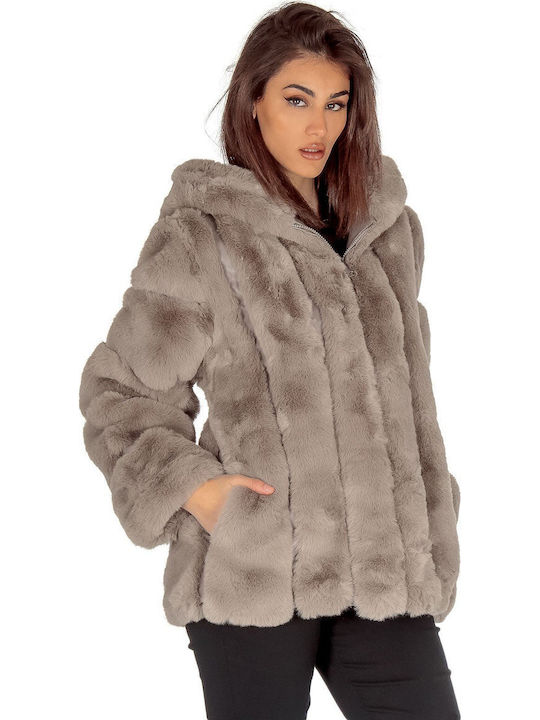 Silia D Women's Short Fur Brown