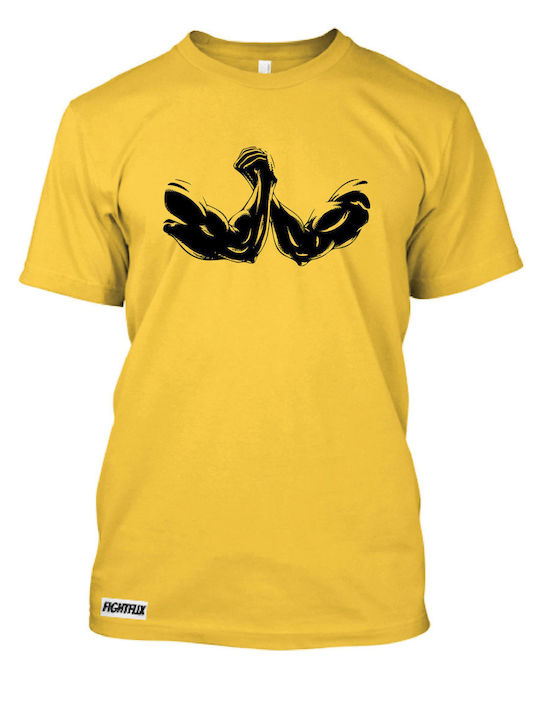 FightFlix T-shirt Κίτρινο