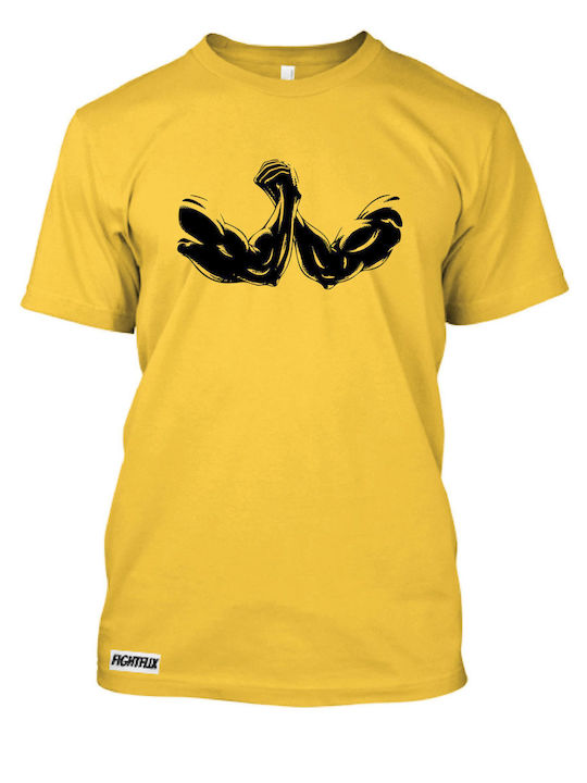 FightFlix T-shirt Yellow