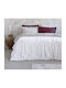 Nima Duvet Cover Queen 220x240cm Velure Cream