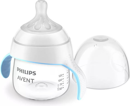 Philips Εκπαιδευτικό Μπιμπερό Πλαστικό με Λαβές Μπεζ 4m+ 150ml