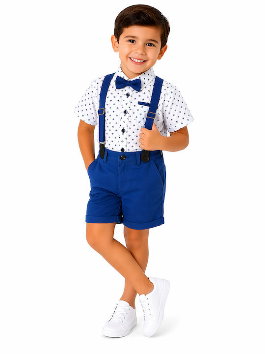 Kids' Set with Pants Summer 4pcs Blue