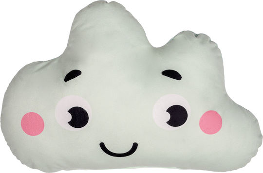 Mother Baby Crib Decorative Pillow Happy Cloud Ecru 40x30cm