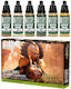 Green Stuff World Paint Σετ Χρώματα Μοντελισμού σε Πράσινο χρώμα 6τμχ