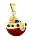 Xryseio Kinder-Motiv Bootsschiff aus Gold 14K