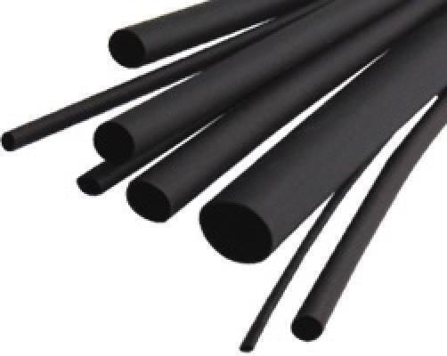 Heat-Shrink Tubing with Shrinkage Ratio 2:1 Black 100pcs 03.020.0067
