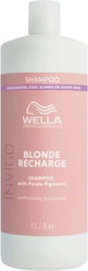 Wella Profesionnals Invigo Blonde Recharge Shampoos Color Maintenance for Coloured Hair 1000ml