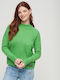 Superdry Essential Damen Langarm Pullover Grün