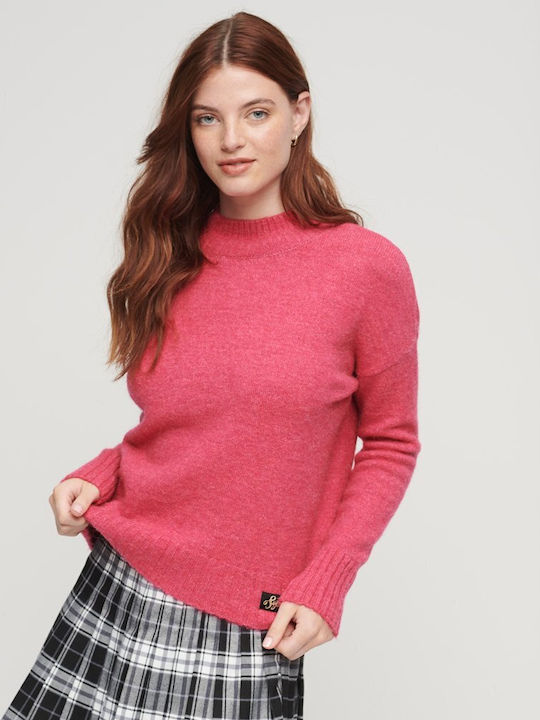 Superdry Essential Damen Langarm Pullover Rosa