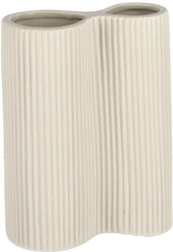 Bizzotto Decorative Vase Vivy Ecru 12x6x16cm