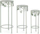 Bizzotto Metal Plant Towers Green 30x30x70cm 3 Pieces