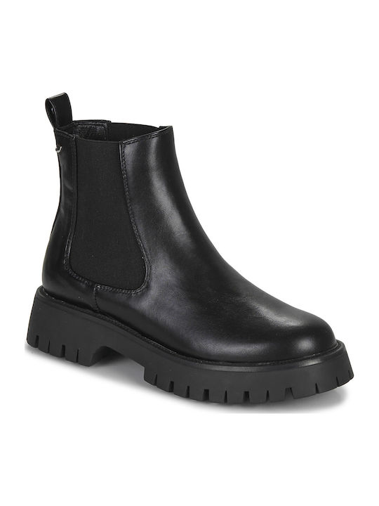 Ghete dama din piele Negru