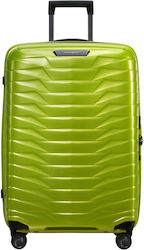 Samsonite Medium Travel Suitcase Hard Green with 4 Wheels Height 69cm