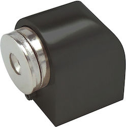 Magnetic Metallic Door Stopper Silver