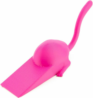 Wedge Plastic Door Stopper Fuchsia