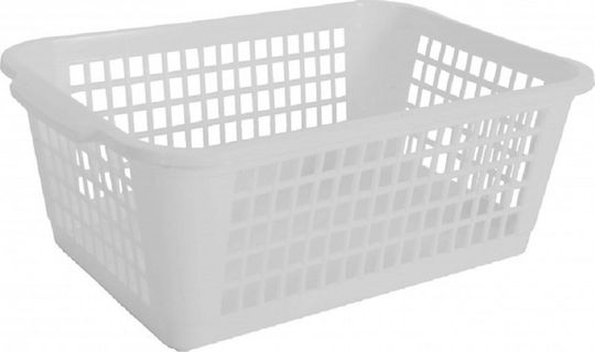 Viomes Coș de Depozitare Plastic Alb 25x33.5x14cm 1buc