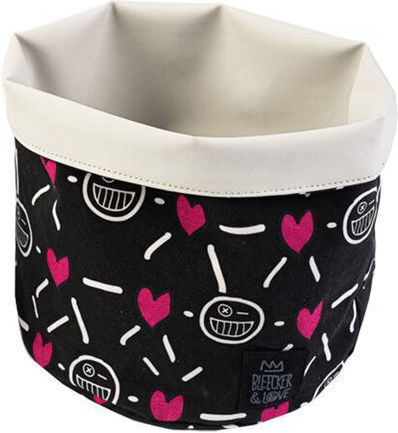 Bleecker & Love Storage Basket Fabric Black 18x18x20cm 1pcs