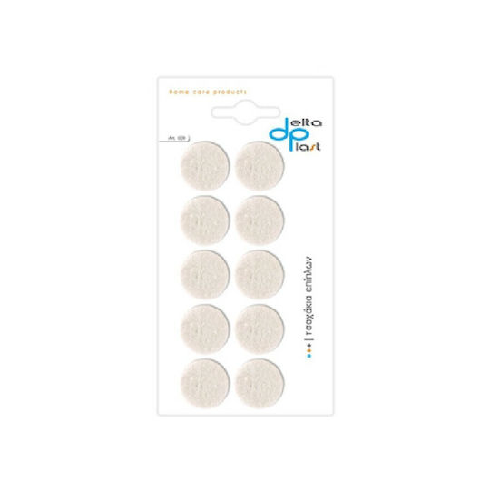 Delta Plast Möbelsocken Runde mit Aufkleber und Durchmesser 22mm 10Stück 00093Λ