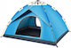 YB3008 Campingzelt Iglu Blau für 3 Personen 200x200x150cm.