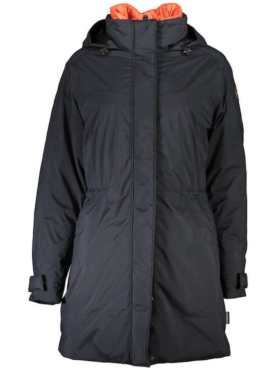 Napapijri Kurz Damen Puffer Jacke Schwarz