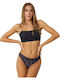 Celine Women's String with Lace Navy Blue