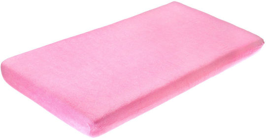 Sensillo Baby Sheet Crib Cotton Pink 120x60cm