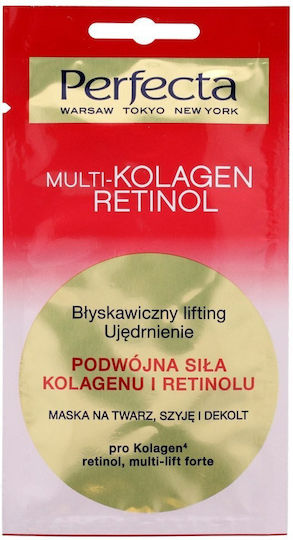 Perfecta Multi Collagen Retinol Gesichtsmaske für das Gesicht für Festigung 1Stück 8ml