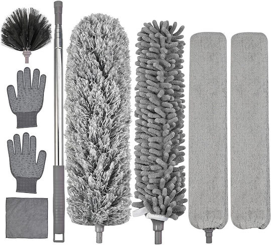 Herboom Dusting Device with Microfibers with Handle and Spare Parts 9 Pieces 250cm