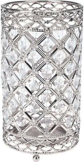 Koopman Laterne Metallisch Silber 11x20x20cm 1Stück