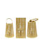 Bamboo Lantern Beige 22x46cm