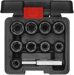 Gedore Nüsse Sechskant mit Vierkant-Antrieb 1/2" Set 10Stück