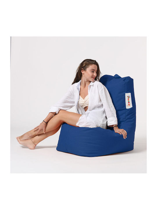 Waterproof Bean Bag Chair Poof Diamond Blue 60x...