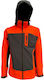 Apu Herren Winter Jacke Softshell Wasserdicht und winddicht Orange