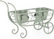 Bizzotto Pot Stand Metal Green 48cmx19cmx31cmcm.