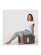 Bean Bag Chair Stool Waterproof Round Grey 55x55x30cm