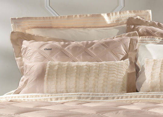 Guy Laroche Chalet Μαξιλαροθήκη Oxford 50x70εκ. Amethyst Silver