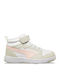 Rebound V6 Kids Sneakers High with Scratch White