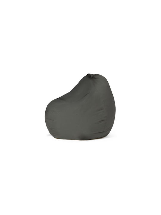 Bean Bag Chair Poof Grey 60x60x60cm