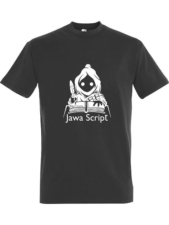Jawa Script Star Wars T-shirt Star Wars Γκρι Βαμβακερό