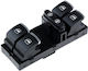 Prasco Car Window Switch for Volkswagen Touareg / Touran Black