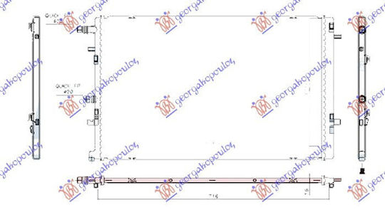 Prasco Radiator de benzină și motorină auto pentru Renault Paisaj / Grand Scenic - Mare scenic