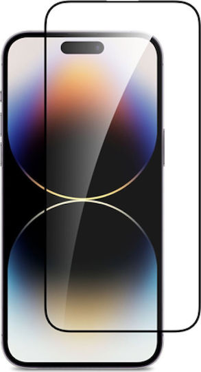 Vivid Full Face Tempered Glass Μαύρο (iPhone 15)