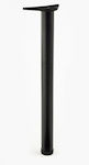 Finetto Πόδι Επίπλου από Μέταλλο Μαύρο 6x6x82cm