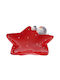 Iliadis Christmas Plate Red L17xW16xD5cm.