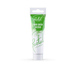 Fractal Colors Χρώμα Ζαχαροπλαστικής σε Πάστα Vivid Πράσινο 30ml Σωληνάριο