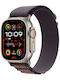 Apple Watch Ultra 2 Titan 49mm Rezistent la apă cu eSIM și pulsometru (Indigo Alpine Loop - Mediu)