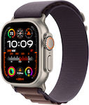 Apple Watch Ultra 2 Titan 49mm Rezistent la apă cu eSIM și pulsometru (Indigo Alpine Loop - Mare)